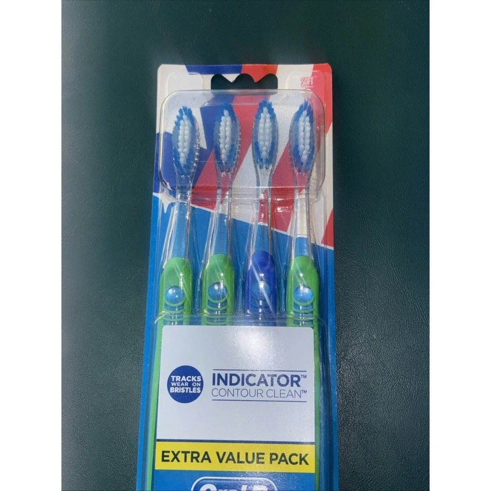 Oral-B Indicator Toothbrushes Soft 4 Pack ORIGINAL RARE HTF